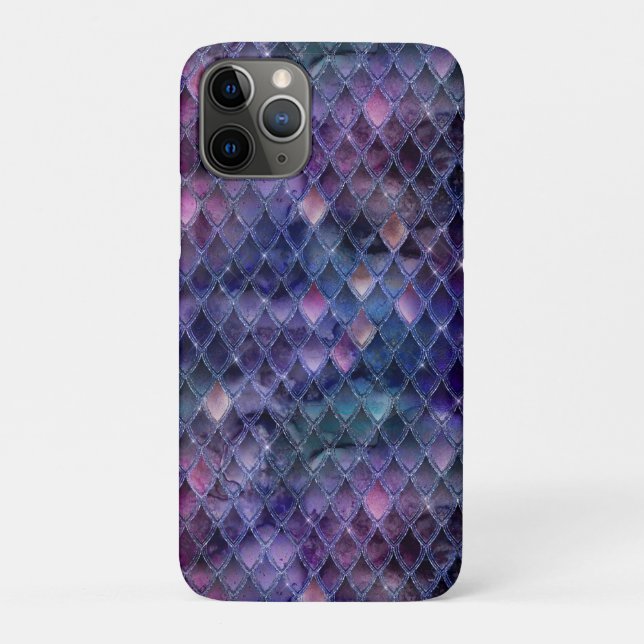 Funda De Case-Mate Para iPhone Escalas de Ombre Purple Shimmering y Dragon Purpur (Reverso)