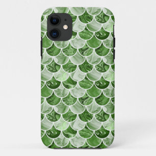 Funda Para iPhone 11 Escalas de sirena verdes