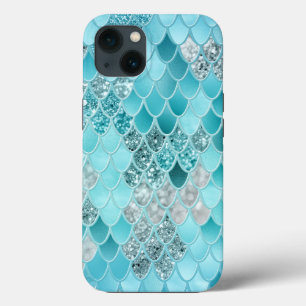 Funda Para iPhone 13 Escalas de sirenas de verano del Caribe 1
