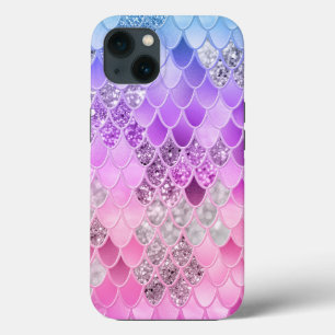 Funda Para iPhone 13 Escalas de sirenas unicornio de verano 1