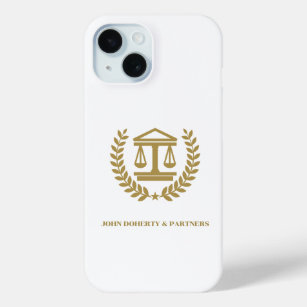 Funda Para iPhone 15 Escalas doradas de justicia
