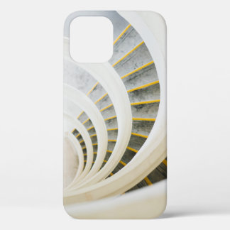 Funda Para iPhone 12 Escaleras espirales en blanco y negro