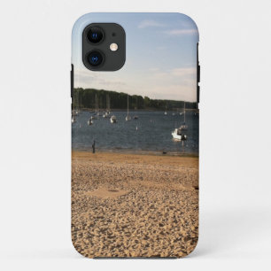 FUNDA PARA iPhone 11 ESCENA DE BARCO Y PLAYA