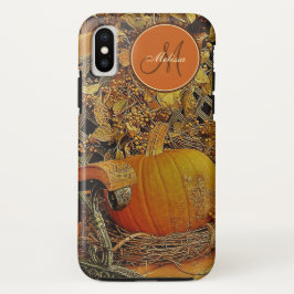 Funda Para iPhone X Escena de la caída - calabaza y vid agridulce en