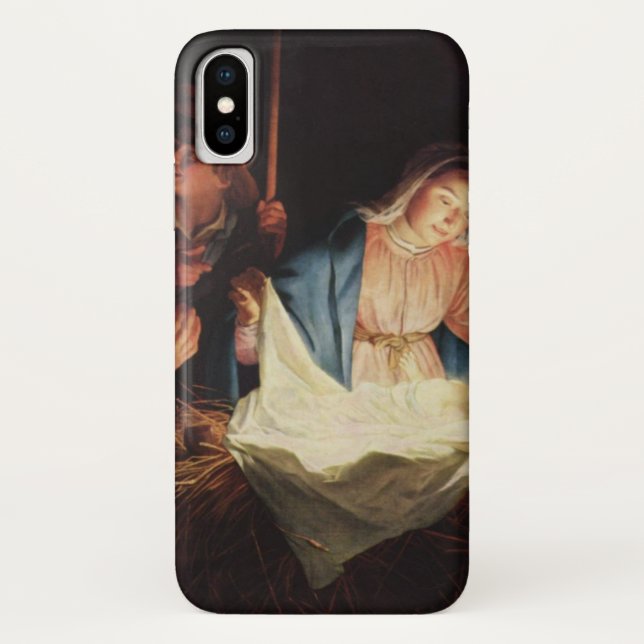 Funda De Case-Mate Para iPhone Escena de la natividad (Reverso)