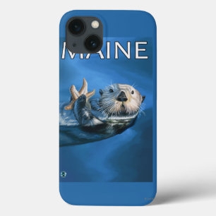 Funda Para iPhone 13 Escena de la nutria de MaineSea