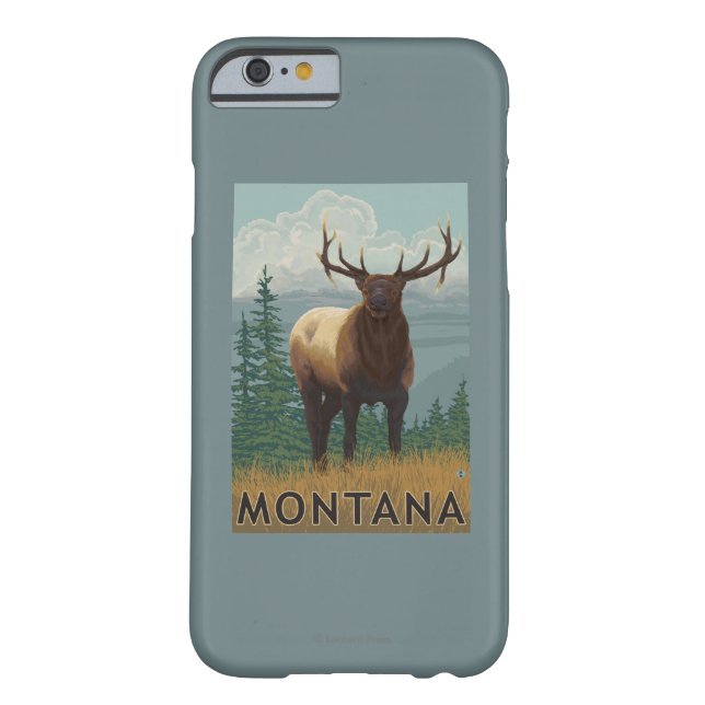 Funda De Case-Mate Para iPhone Escena de MontanaElk (Reverso)