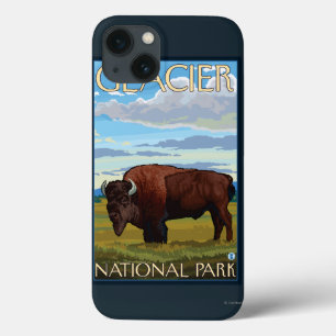Funda Para iPhone 13 Escena del bisonte - Parque Nacional Glacier, TA