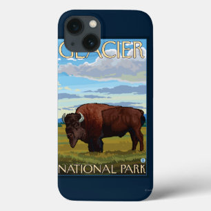 Funda Para iPhone 13 Escena del bisonte - Parque Nacional Glacier, TA