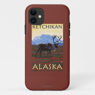 Funda Para iPhone 11 Escena del caribú - Ketchikan, Alaska