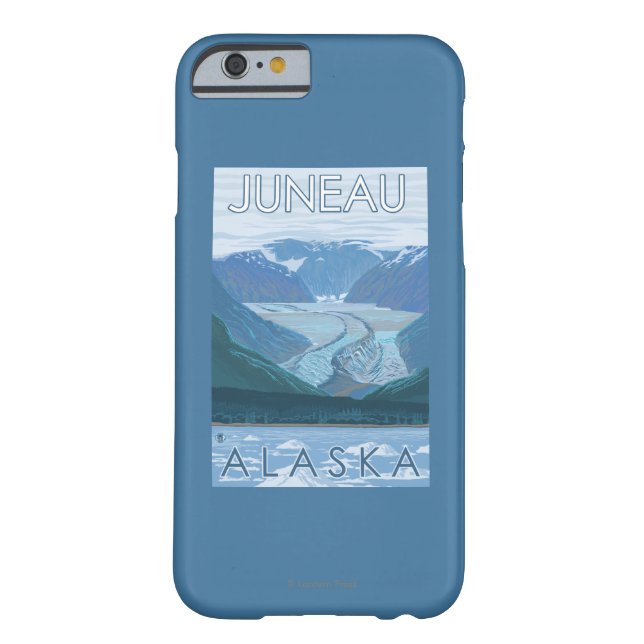 Funda De Case-Mate Para iPhone Escena del glaciar - Juneau, Alaska (Reverso)