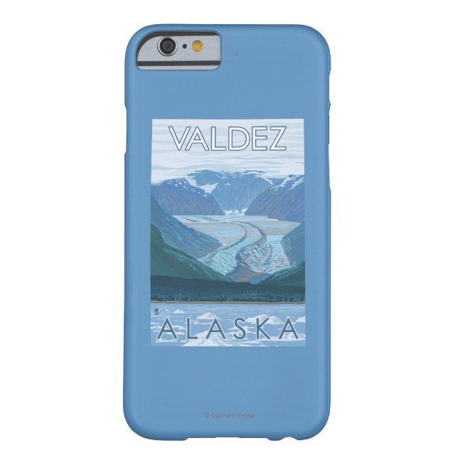 Funda De Case-Mate Para iPhone Escena del glaciar - Valdez, Alaska (Reverso)
