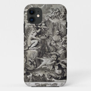 Funda Para iPhone 11 Escena del infierno, ilustracion de la pieza 3 Cha