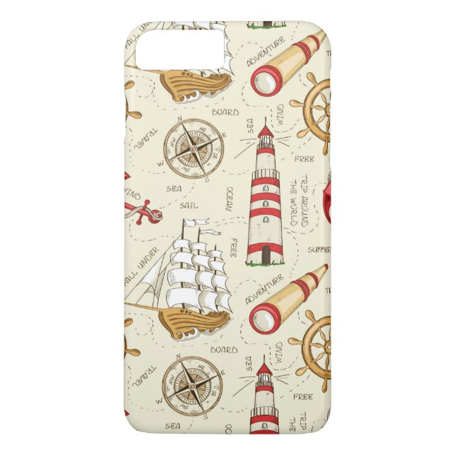 Funda De Case-Mate Para iPhone Escena del océano (Reverso)