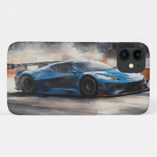 Funda Para iPhone 11 Escena dinámica de raza urbana azul