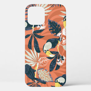 Funda Para iPhone 12 Escena exótica de la jungla toscana