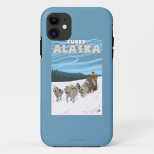 title_seo2 Escena Sledding del perro - curry, Alaska