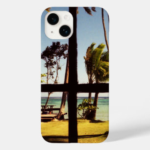 Funda Para iPhone 14 De Case-Mate Escena tropical de Fiyi Beach iphcnm