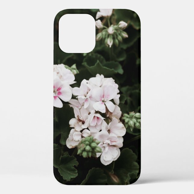 FUNDA DE Case-Mate PARA iPhone ESCENARIO DE FLORES ROJO Y BLANCO (Reverso )