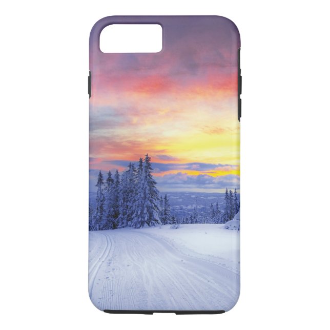 Funda De Case-Mate Para iPhone Escenario de invierno (Reverso)