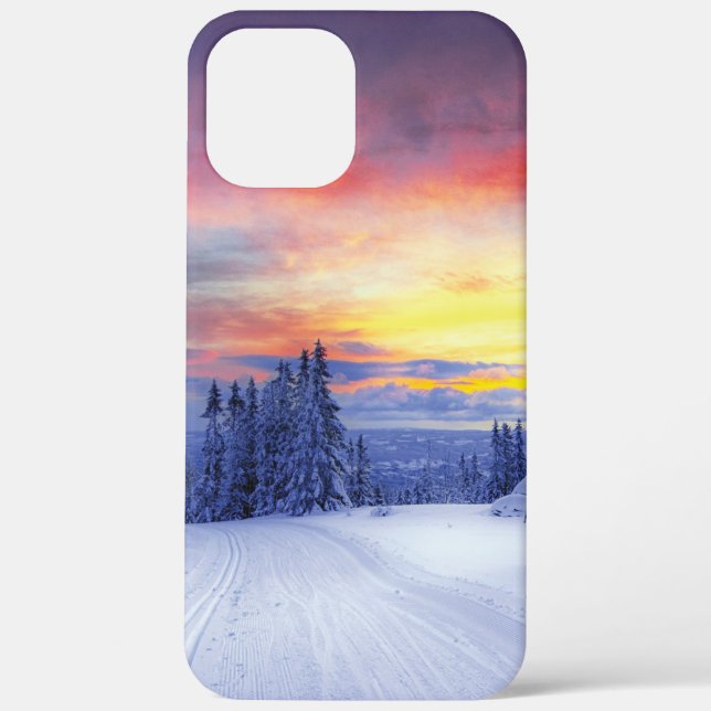 Funda De Case-Mate Para iPhone Escenario de invierno (Reverso )