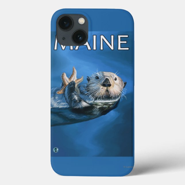 Funda De Case-Mate Para iPhone Escenario de Otter MaineSea (Reverso)