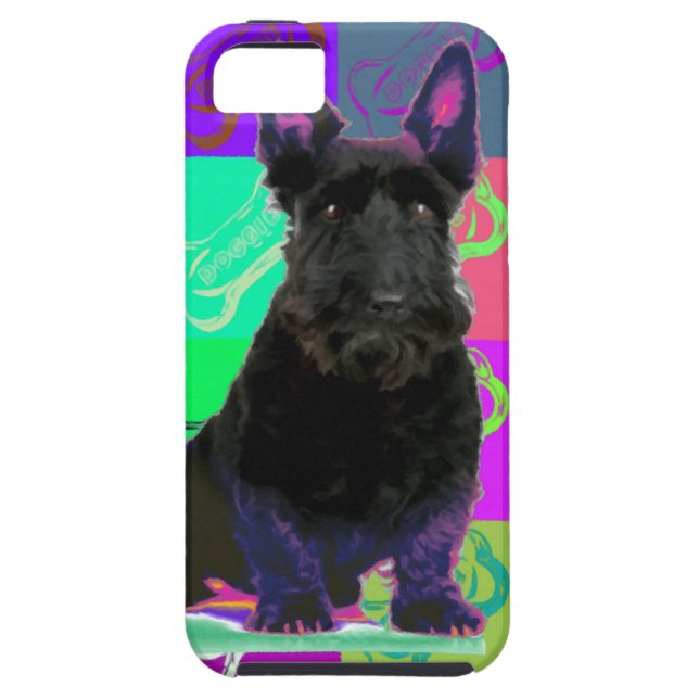 Funda De Case-Mate Para iPhone Escocés Terrier (Atrás)