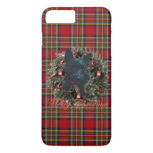 Funda Para iPhone 8 Plus/7 Plus Escocia Feliz Navidad