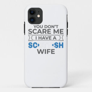 Funda Para iPhone 11 Escocia, no me asustas, tengo una mujer escocesa