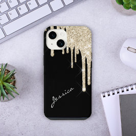 Funda Para iPhone 14 De Case-Mate Escoja las gotas del Purpurina de color de estrell