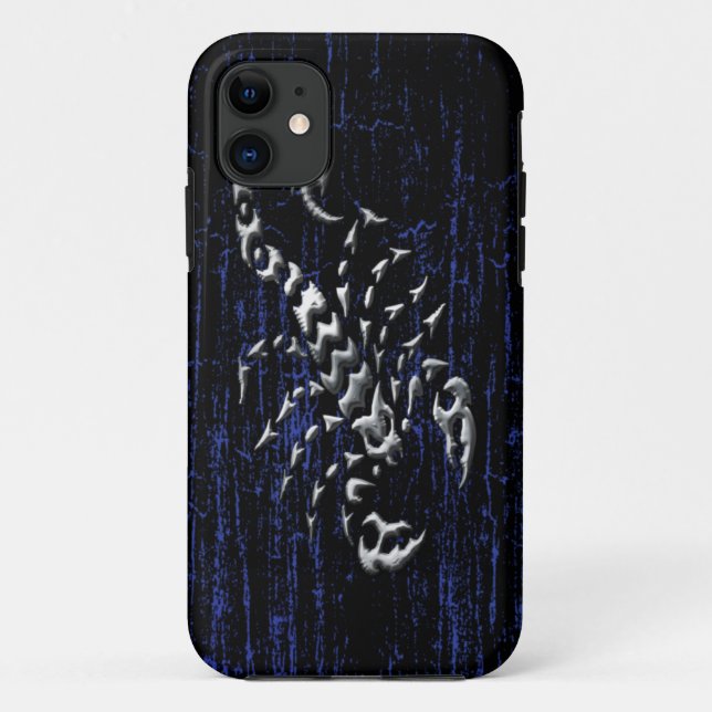 Funda De Case-Mate Para iPhone Escorpión de plata (Reverso)