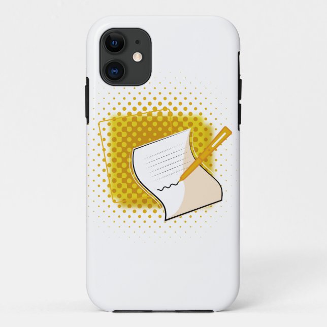 Funda De Case-Mate Para iPhone Escribiendo a Lover (Reverso)