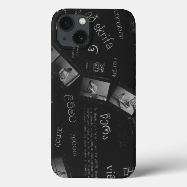 Funda De Case-Mate Para iPhone Escribiendo fotograma (Reverso)