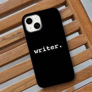 Funda Para iPhone 15 Escritor negro o elegir tu color