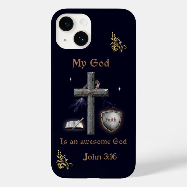 Funda De Case-Mate Para iPhone Escritura Bíblica (Reverso )