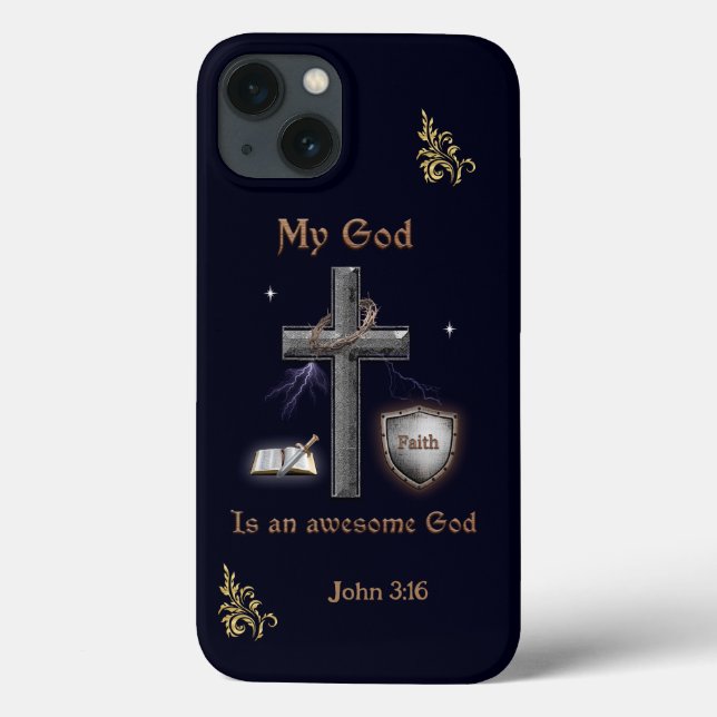 Funda De Case-Mate Para iPhone Escritura de la Biblia (Reverso)
