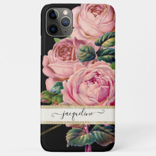 Funda Para iPhone 11 Pro Max Escritura manuscrita de nombre de Rosa de antigüe