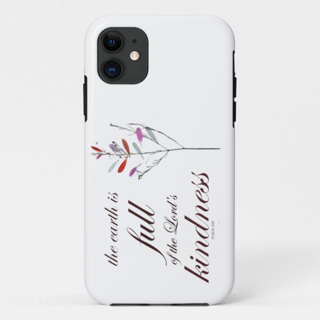 Funda De Case-Mate Para iPhone Escritura, Salmo 33, Amabilidad, (Reverso)
