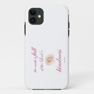 Funda Para iPhone 11 Escritura, Salmo 33, Rosa Blanca De Amabilidad Com