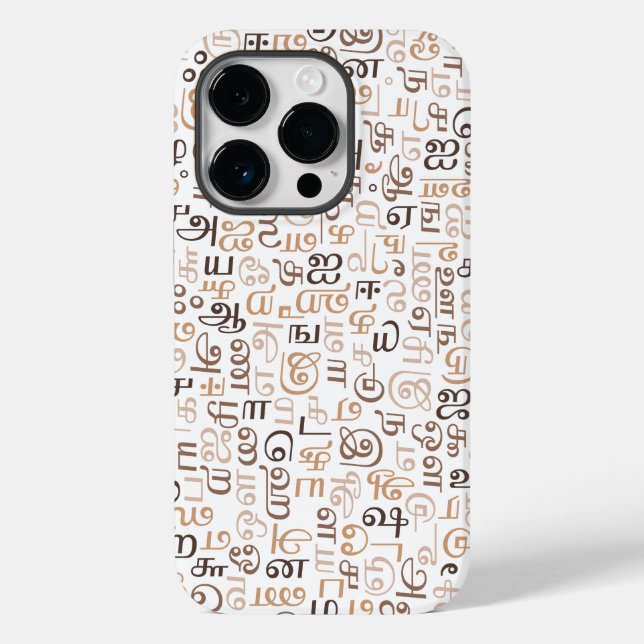Funda De Case-Mate Para iPhone escritura Tamil (Reverso )