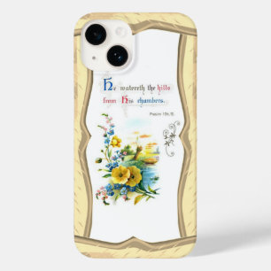 Funda Para iPhone 14 De Case-Mate Escrituras Cristianas Y Flores Bonitas