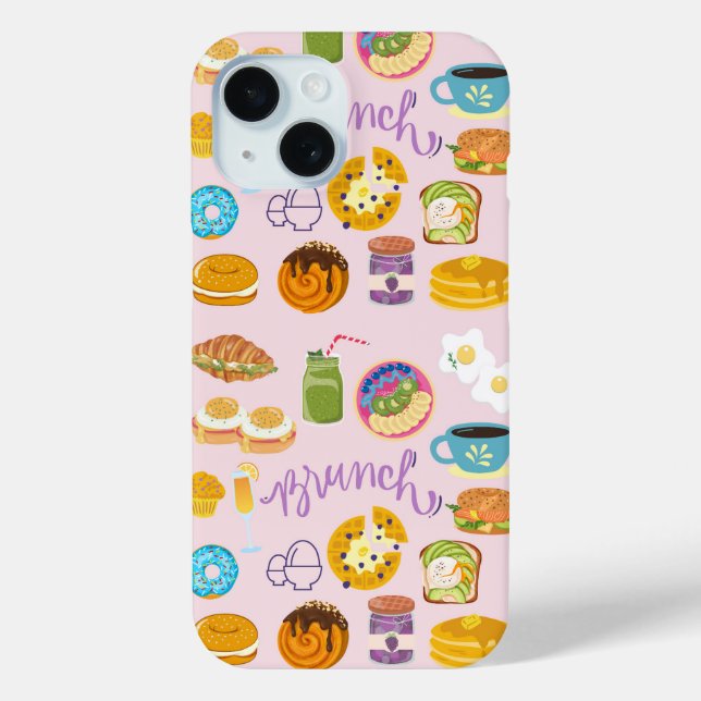 Funda De Case-Mate Para iPhone Escuadrón de Brunch (Reverso )
