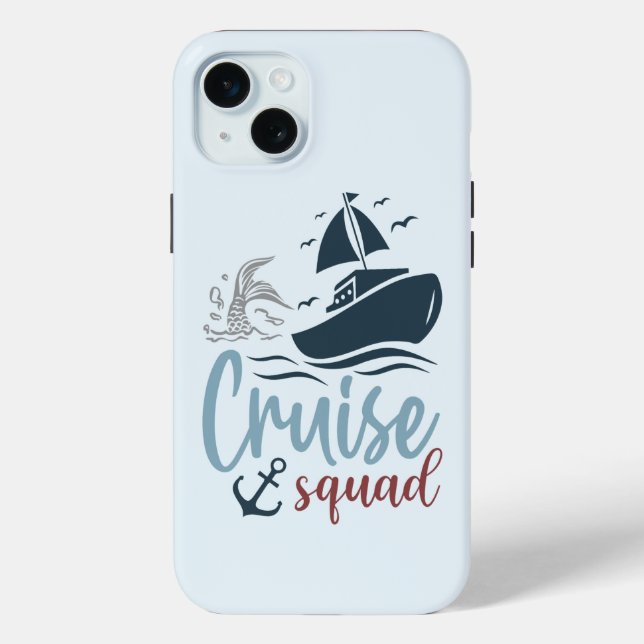 Funda De Case-Mate Para iPhone Escuadrón de cruceros (Reverso )