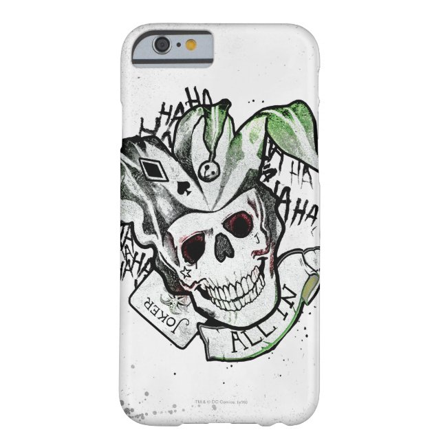 Funda De Case-Mate Para iPhone Escuadrón suicida | Broker Skull "All In" Tattoo A (Reverso)
