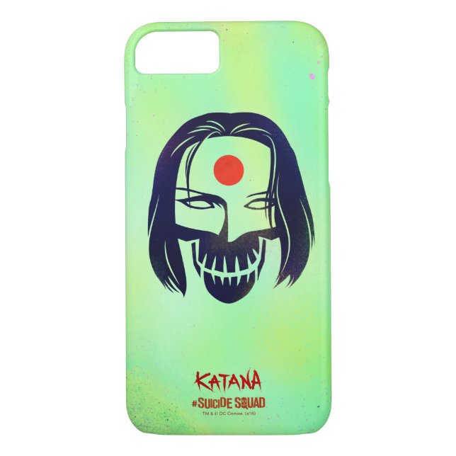 Funda De Case-Mate Para iPhone Escuadrón suicida | Icono de cabeza de Katana (Reverso)