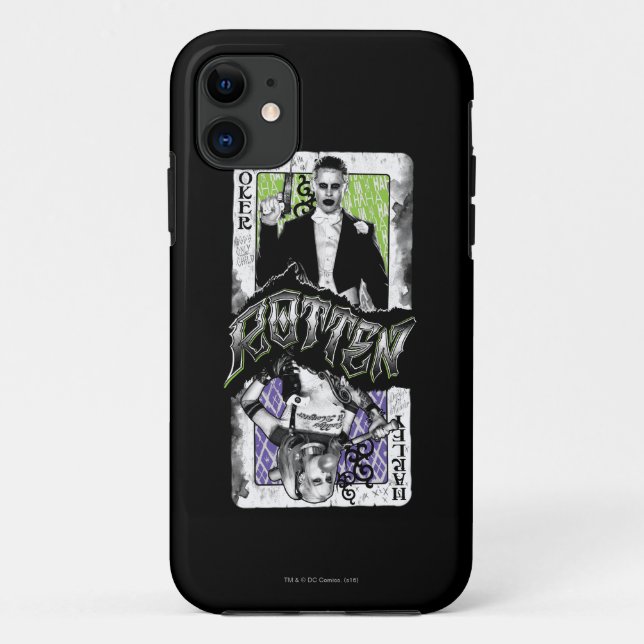 Funda De Case-Mate Para iPhone Escuadrón suicida | Joker & Harley Rotten (Reverso)