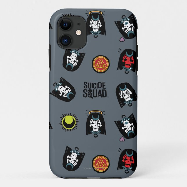 Funda De Case-Mate Para iPhone Escuadrón suicida | Modelo de Emoji de encantamien (Reverso)