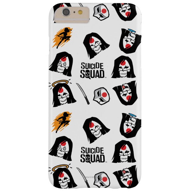 Funda De Case-Mate Para iPhone Escuadrón suicida | Patrón de Emoji de Katana (Reverso)