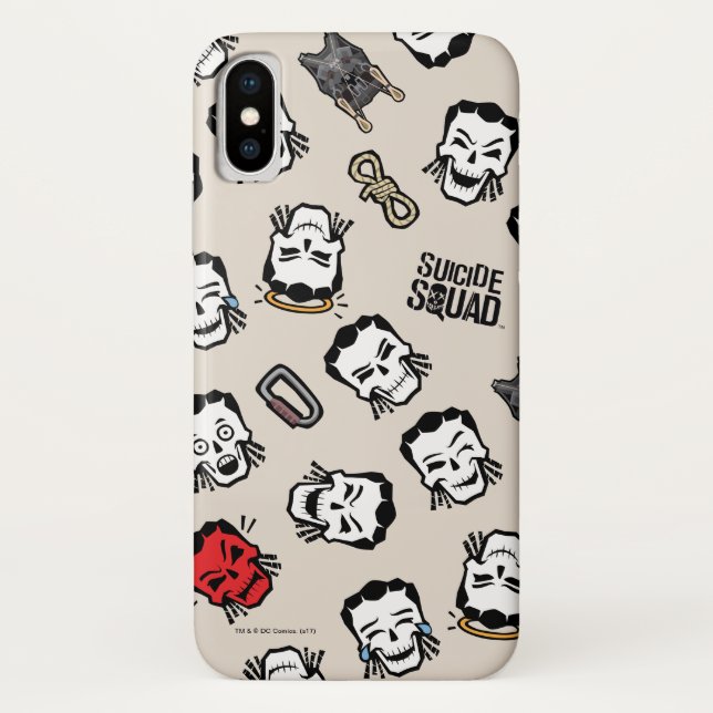 Funda De Case-Mate Para iPhone Escuadrón suicida | Patrón de Emoji Slipknot (Reverso)