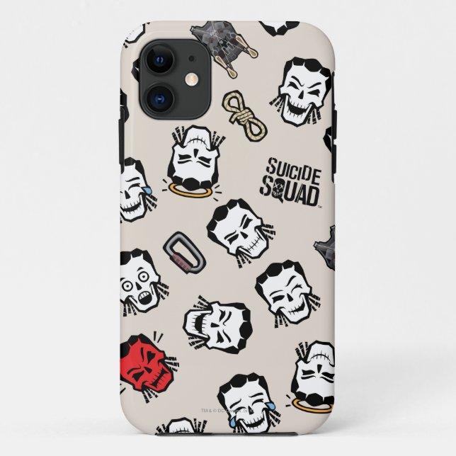 Funda De Case-Mate Para iPhone Escuadrón suicida | Patrón de Emoji Slipknot (Reverso)